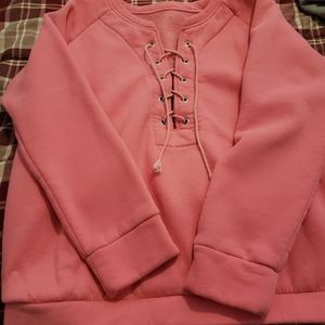 tie up sweatshirt